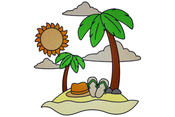 Embroidery Review: Vacation Island Design