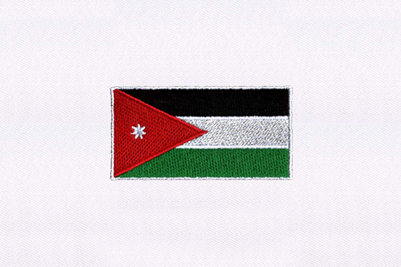 Flag of Jordan: A Versatile Embroidery Design