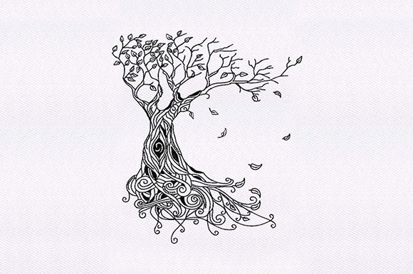Intricate Tree Leave Design: A Premium Embroidery Review