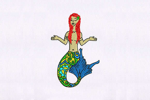 Refreshing Mermaid: A Versatile Design for Merch