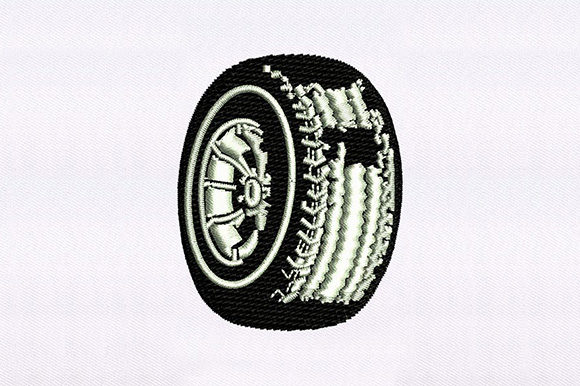 Rubber Tire Cap Design: A Versatile Embroidery Gem