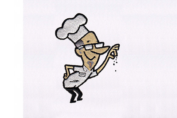 Salt Bae Old Chef: A Versatile Embroidery Design