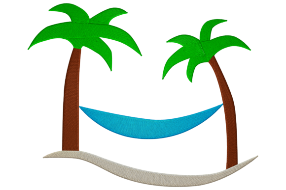 Vacation Palm Tree: A Stylish Embroidery Design